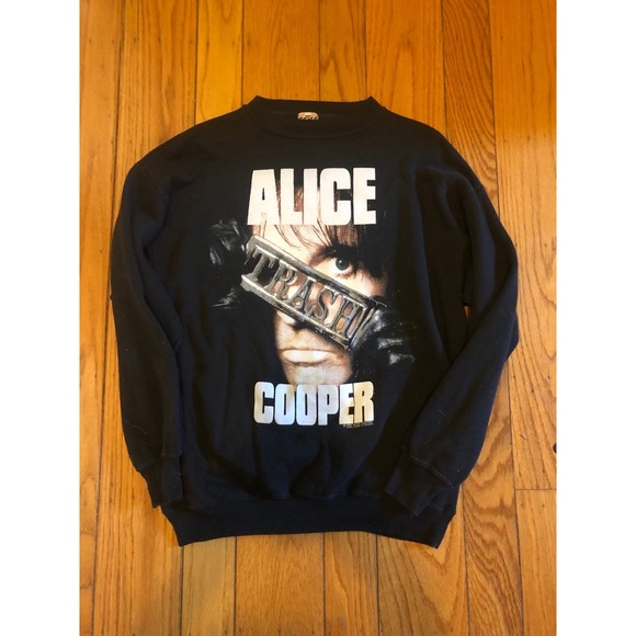 Vintage Alice Cooper Trash Tour EUROPE 1989 Sweatshirt L - Picture 1 of 5